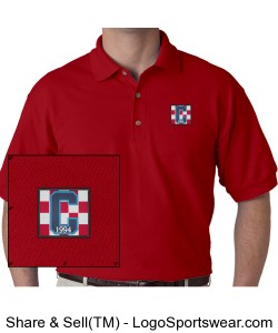 Class of 94 Logo Polo Red Design Zoom